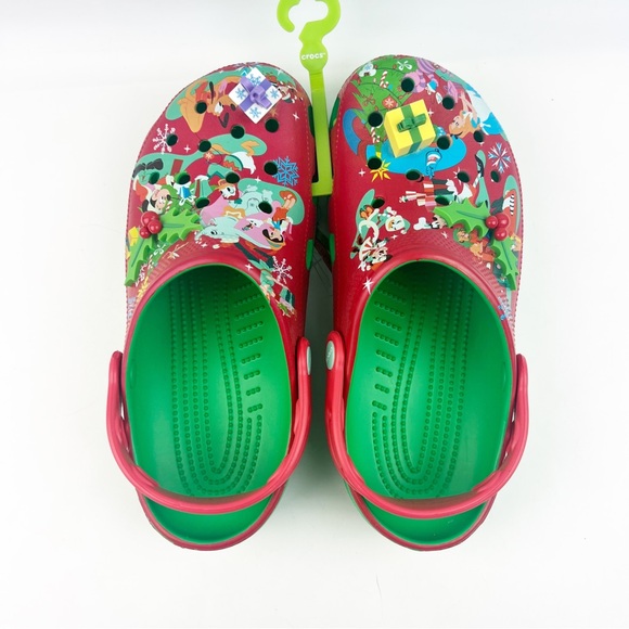 NEW Disney Parks Christmas Crocs Holiday Presents Mickey Friends 3D Clogs M7/W9 - Picture 4 of 9